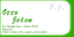 otto jelen business card